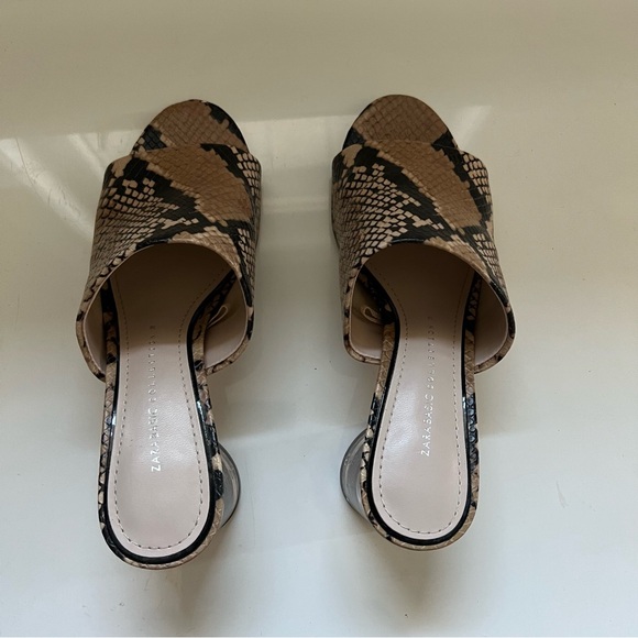 Women’s snakeskin mules, Zara, size 6, in excellent condition - Picture 6 of 9